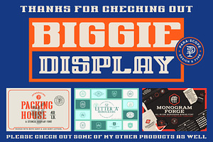 Biggie Display Font