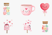 Cute Valentine Clipart, an Illustration by CreationArt (Thumbnail 6 of 7)