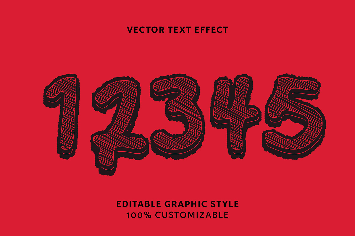 Hand Drawn Sketch Text Effect preview 2