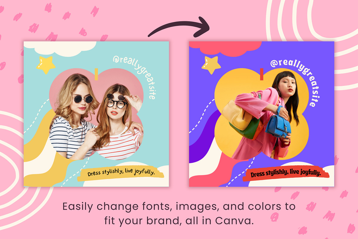Social Media Posts Canva Templates, a Social Media Template by TemplateCastleStore (Photo 7 of 10)