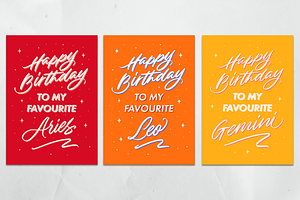 Astrology Birthday Cards Printable