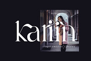 Kariin Ligature Serif Typeface, a Serif Font by Humaira_std (Thumbnail 1 of 11)