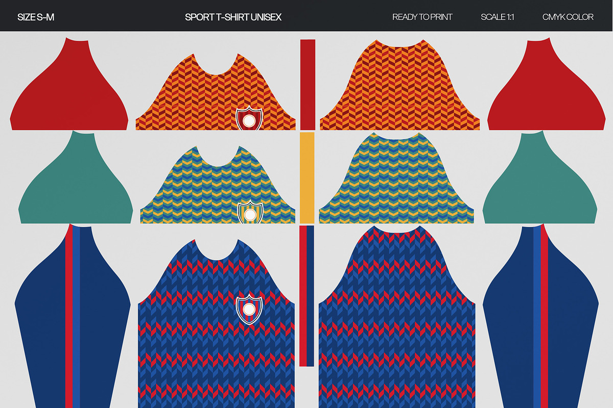 Soccer Jersey Sublimation Template, a Pattern Graphic by GAZINEOGRAPHIC (Photo 1 of 6)