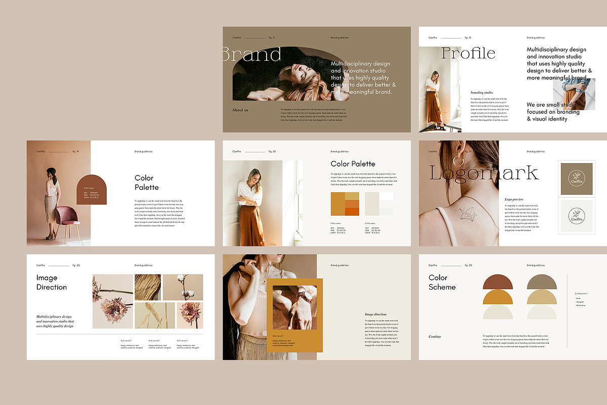 CAEFFRA - INDD/PPTX Brand Guidelines, a Presentation Template by Elokka Std. (Photo 10 of 12)