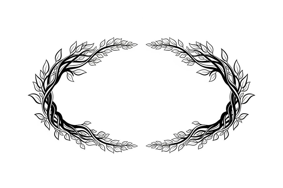 Nature Wreath Frame Vector Bundle, an Illustration by jahid234 (Photo 15 of 51)