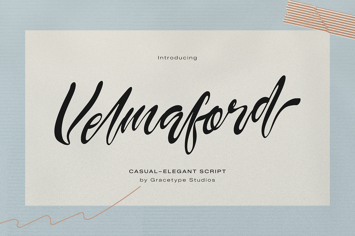 Velmaford | Casual Elegant Script, a Handwritten Font by gracetype_studio (Photo 1 of 12)