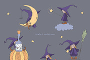 Cute Halloween Collection, an Illustration by Eva Katerina (Thumbnail 12 of 19)