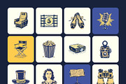 Cinema and Theatre Icon Set, a Decorative Illustration by Creative Stall (Thumbnail 7 of 8)
