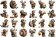 Whimsical Easter Old Lady Clipart, an Illustration by designcity5 (Thumbnail 2 of 5)