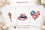 Patriotic Patchwork Sublimation, a Seasonal Illustration by Artnoy (Thumbnail 5 of 18)