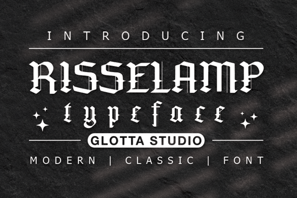 Risselamp, a Blackletter Font by GlottaTypeface (Photo 1 of 8)