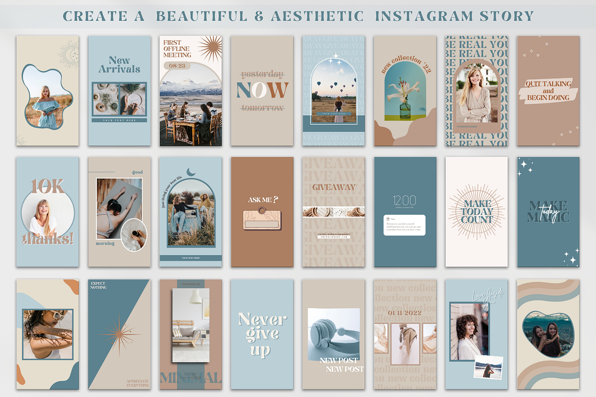 Instagram Story Templates Boho Canva, a Social Media Template by Boltik Studio (Photo 6 of 7)