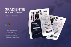 Gradientie - Resume Template