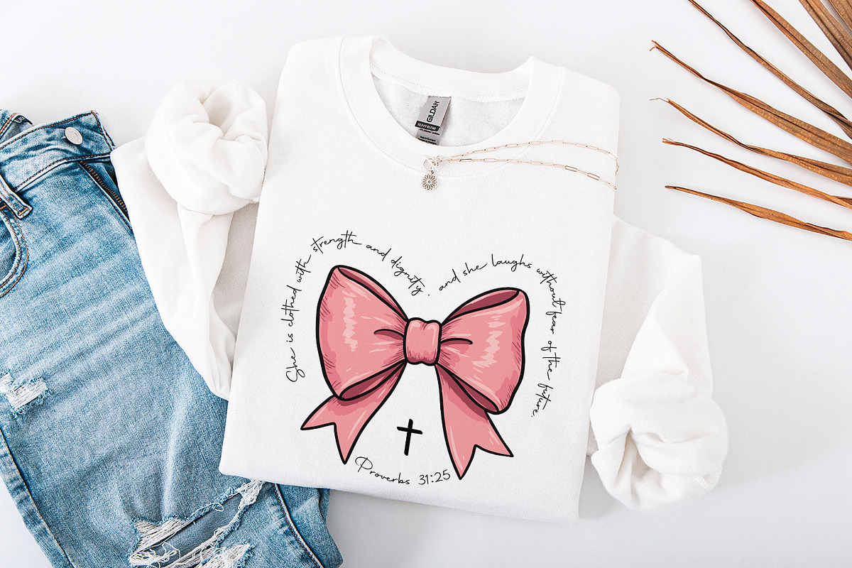 Proverbs Coquette Bow PNG, Pink Bow, an Illustration by SharpMarketplace (Photo 4 of 9)
