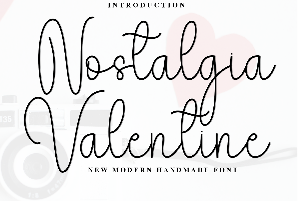 Nostalgia Valentine, a Handwritten Font by FreshTypeINK (Photo 1 of 8)