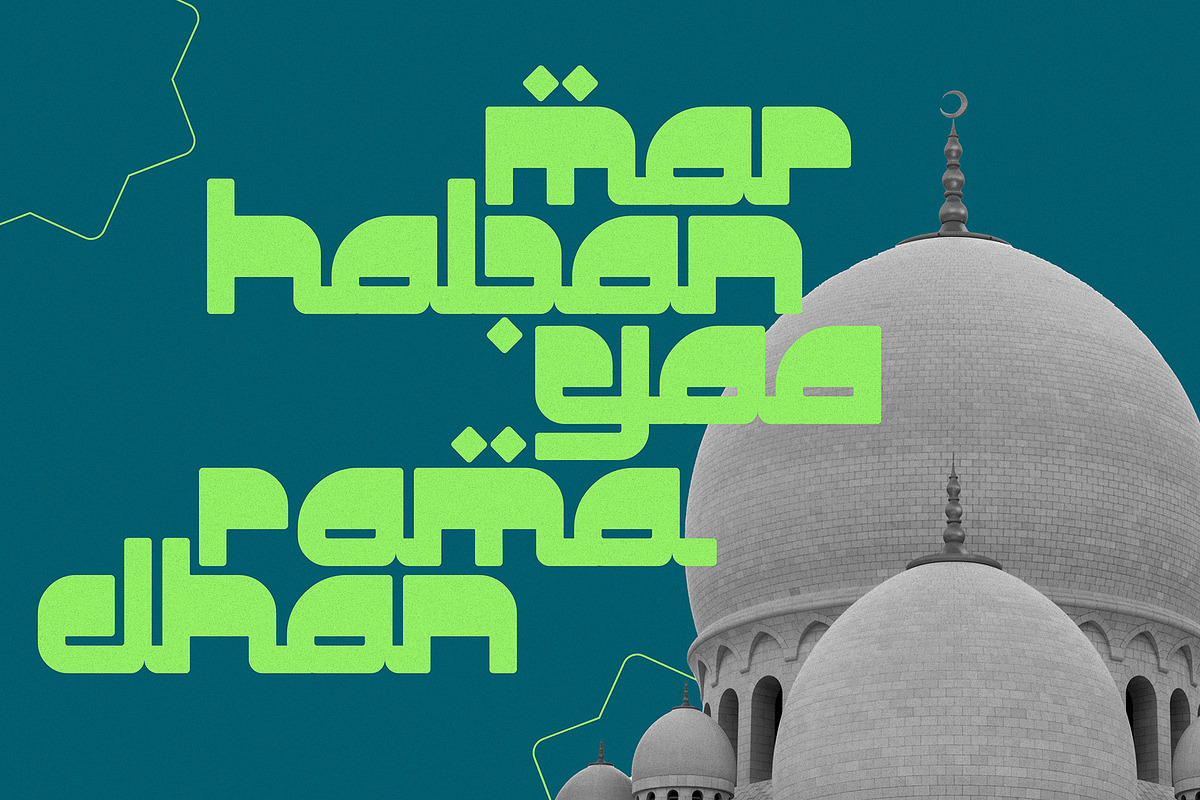 Busta - Arabic Style Display font, a Sans Serif Font by Bentype Studio (Photo 3 of 7)