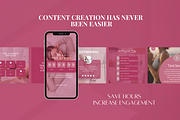 250 Pink Wellness Instagram Template, a Social Media Template by SociallyyCreative (Thumbnail 8 of 10)