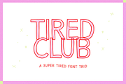 Tired Club | Outline Font Trio, a Handwritten Font by KA Designs (Thumbnail 1 of 16)