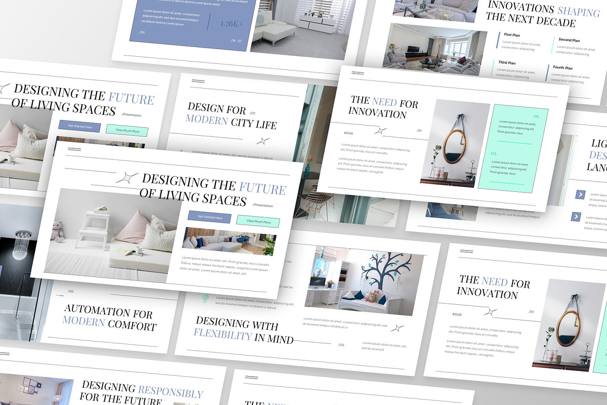 Modern Interior Google Slides, a Presentation Template by MtvtdArt (Photo 5 of 6)