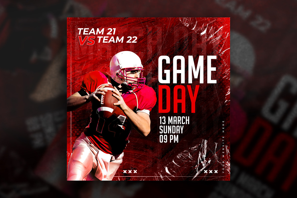 Match day social media flyers, a Social Media Template by Tanmoy Topu (Photo 9 of 11)
