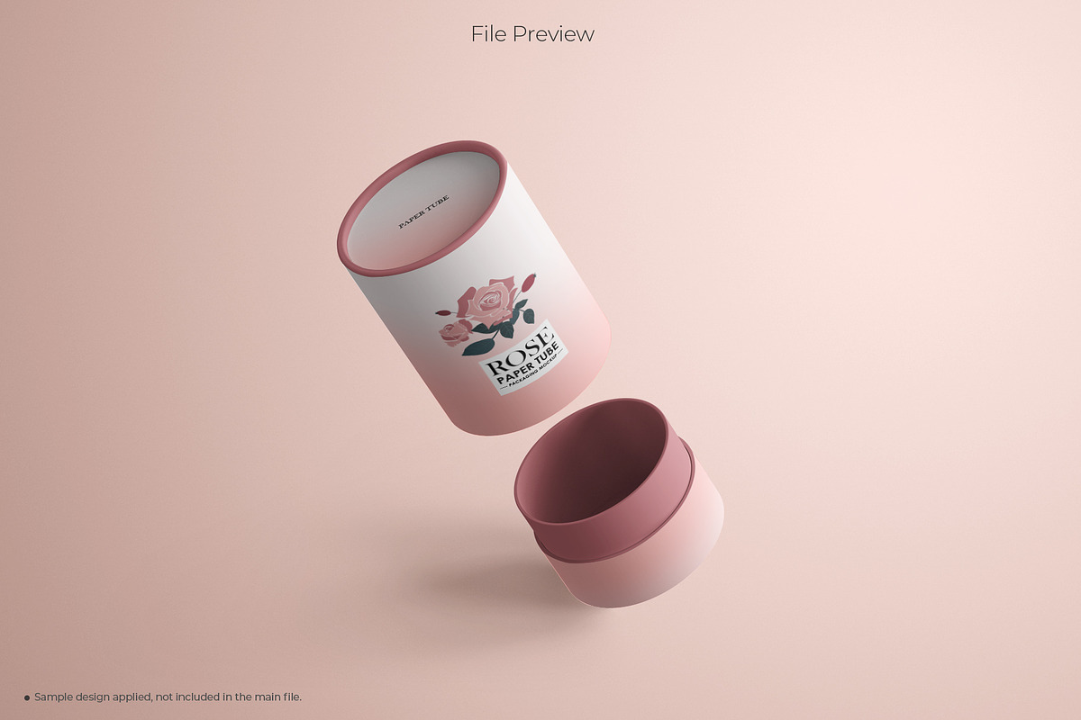 Two-Piece Telescopic Tube Box Mockup, a Packaging Mockup by Sheikhadesign (Photo 6 of 11)