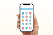 Social media icons, an Outline Icon by Kalash (Thumbnail 4 of 4)