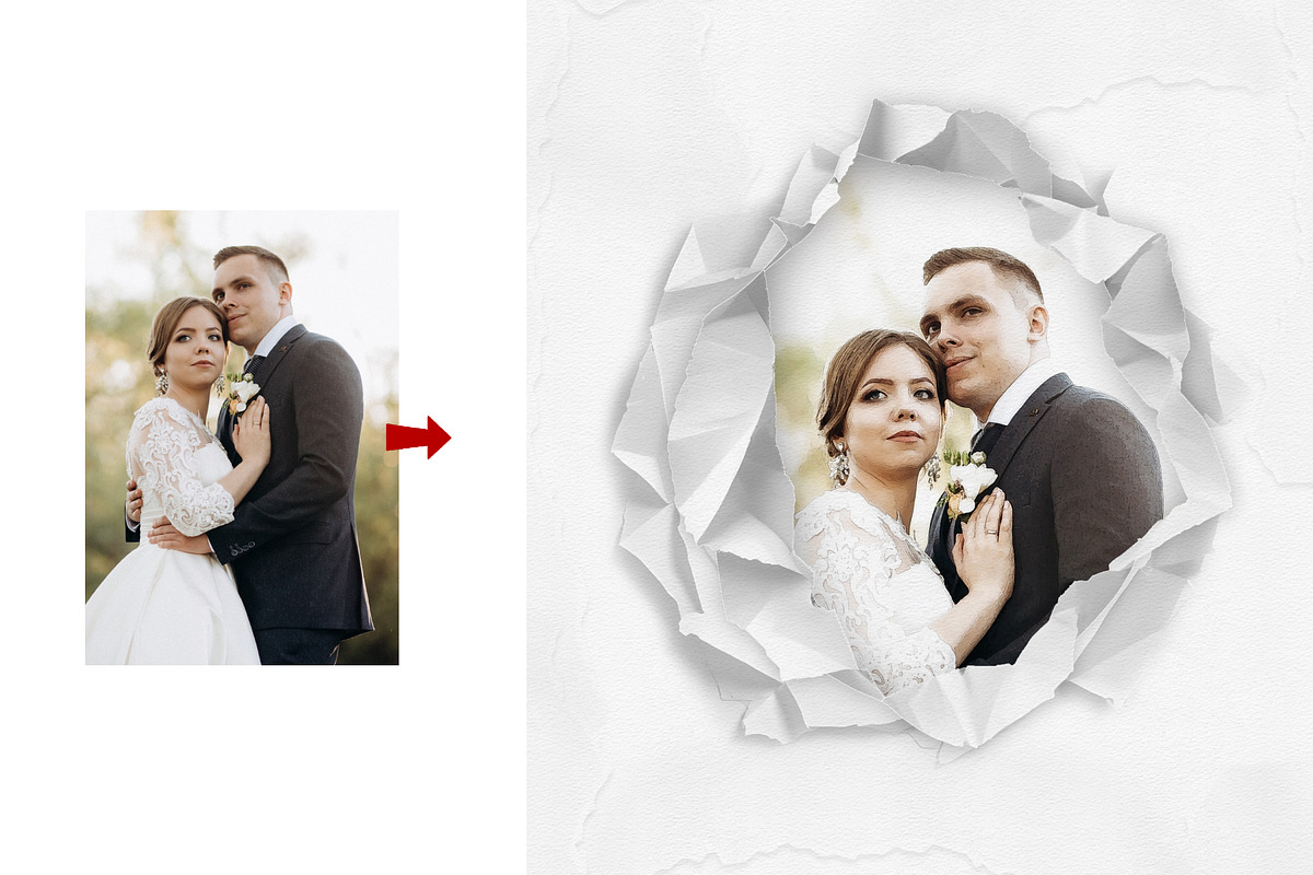 Editable Paper Cut Photo Effect, an Action Add-On by MRI STUDIO (Photo 7 of 29)