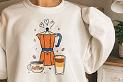 Coffee Morning Hand-drawn PNG Bundle, an Illustration by GlitterCraft (Thumbnail 19 of 101)