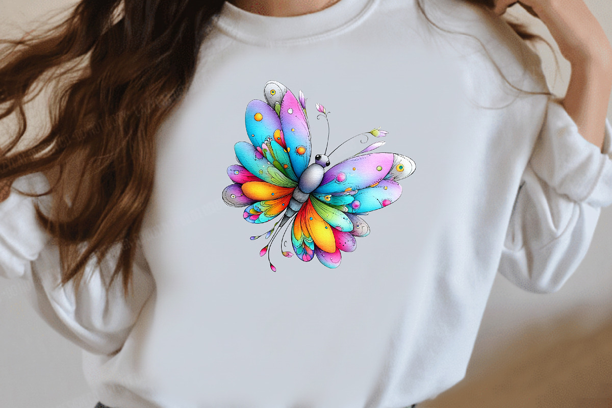 Whimsical Spring Butterfly Clipart, an Illustration by Designworld (Photo 8 of 8)