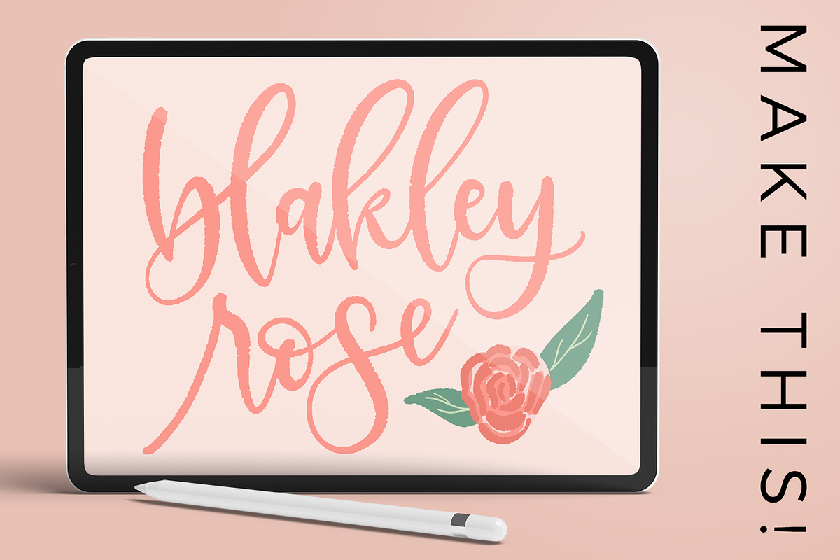 Procreate Lettering Brushes, a Brush Add-On by Beck McCormick (Photo 9 of 18)
