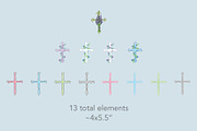 Watercolor Crosses, a Decorative Illustration by Bbooth88 (Thumbnail 3 of 7)