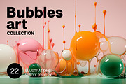 Bubble art. 22 images, a Decorative Illustration by Handmadefont (Thumbnail 1 of 9)