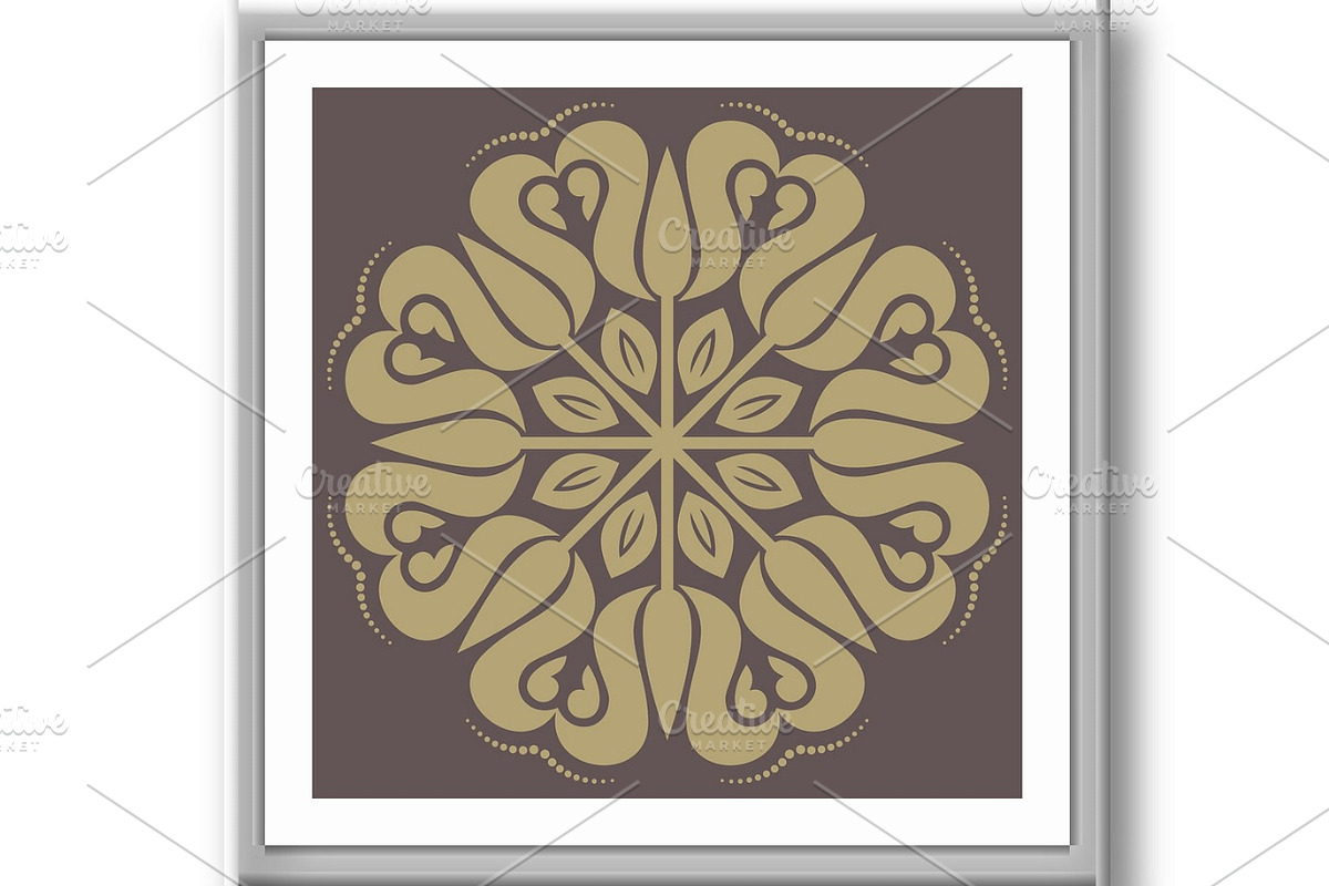 Damask Vector Orient Pattern, a Decorative Illustration by FineArtStudio (Photo 2 of 3)