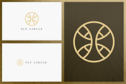 20 Circle geometric logos - outline, a Branding & Logo Template by VP Fonts (Thumbnail 18 of 21)