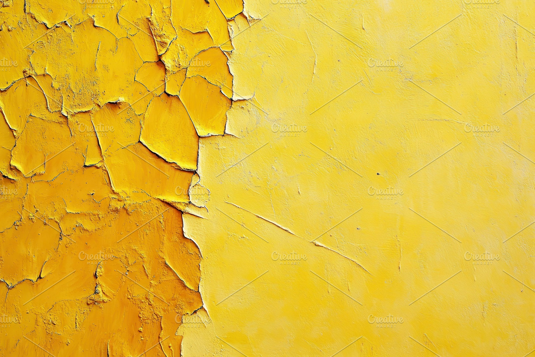 Yellow Wall Texture Cracked Paint Ab, a Photo by Pixeness Studio