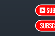 YouTube Subscribe Button icon, a Graphic by Vaughn Studios (Thumbnail 2 of 6)