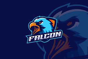 Falcon Mascot Style.