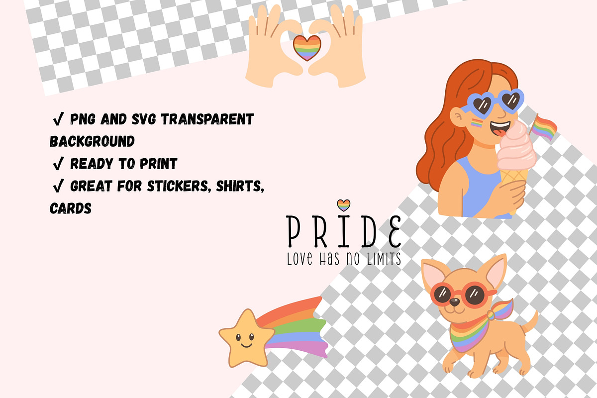 LGBT Pride Clipart, a Person Illustration by Bielousova Art (Photo 3 of 8)