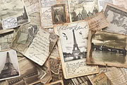 Vintage Travel Postcards, a Pattern Graphic by Printable Treasure (Thumbnail 2 of 7)