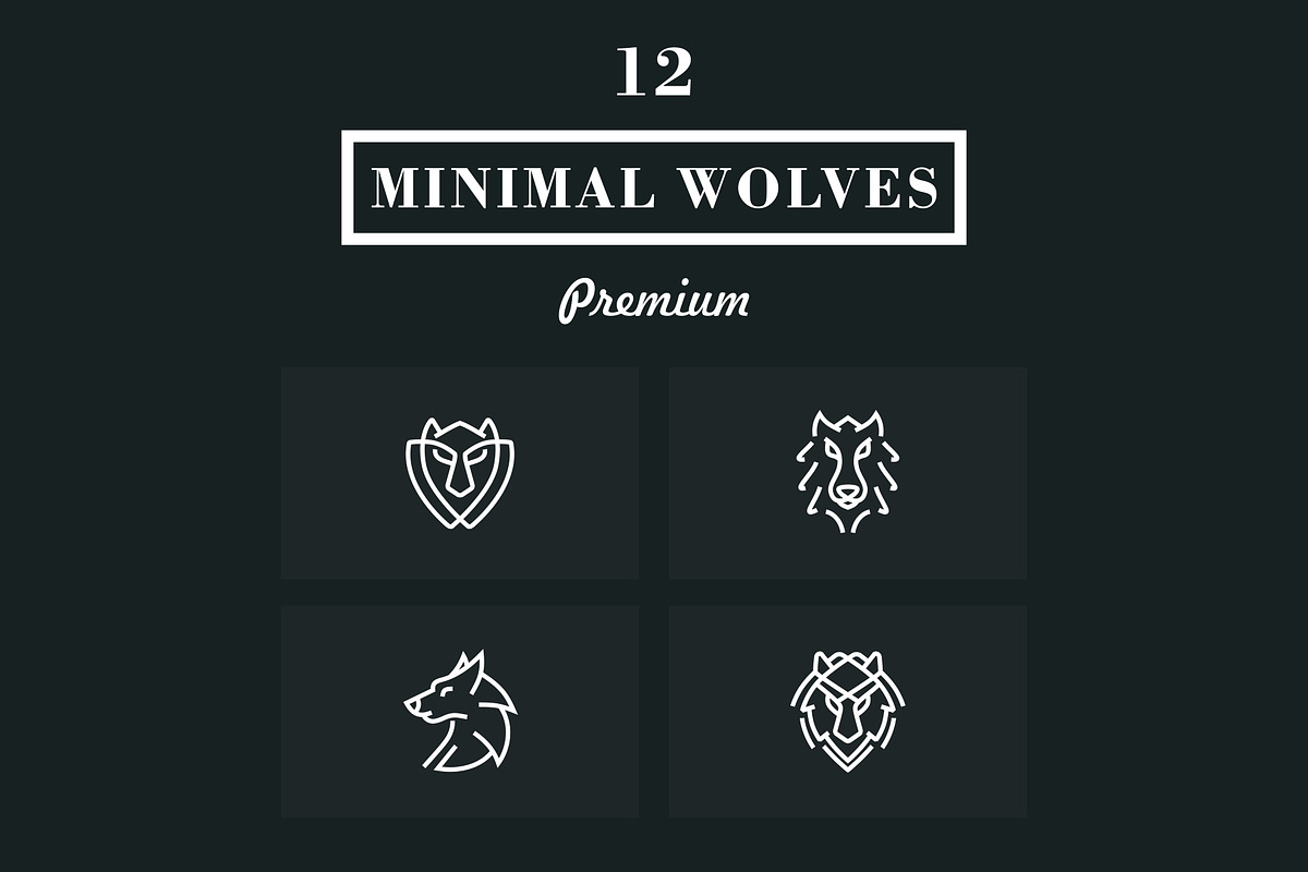 Minimal Wolf Logo Pack, a Branding & Logo Template by Logosava (Photo 1 of 6)