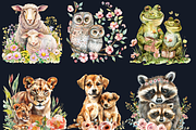 Mother's Day Animals Clipart, a Graphic by GiraffeCreative (Thumbnail 7 of 9)