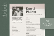 Resume with Picture / CV with Photo, a Resume Template by More Profesh (Thumbnail 1 of 8)