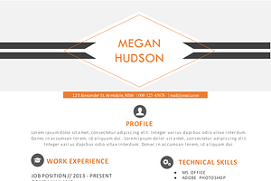 Elegant Diamond Word Resume