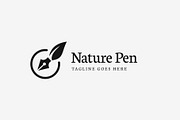 Nature Pen - Writer Leaf Pen Logo, a Branding & Logo Template by Creattlle (Thumbnail 2 of 4)