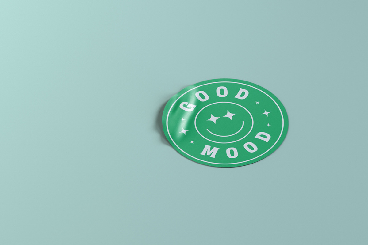 Circle Stickers Mockup, an Advertising Mockup by Graphicboom (Photo 6 of 6)