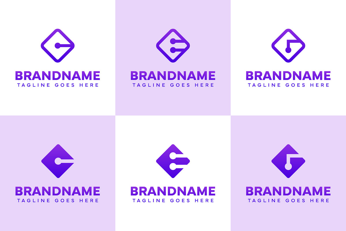 Letter C E G Diamond Technology Logo, a Design Template by Pray Art Design Studio