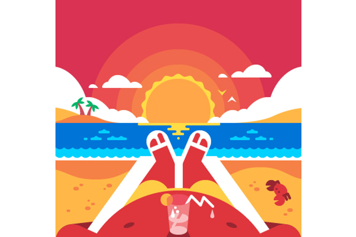 Summertime, an Illustration by JulyPluto