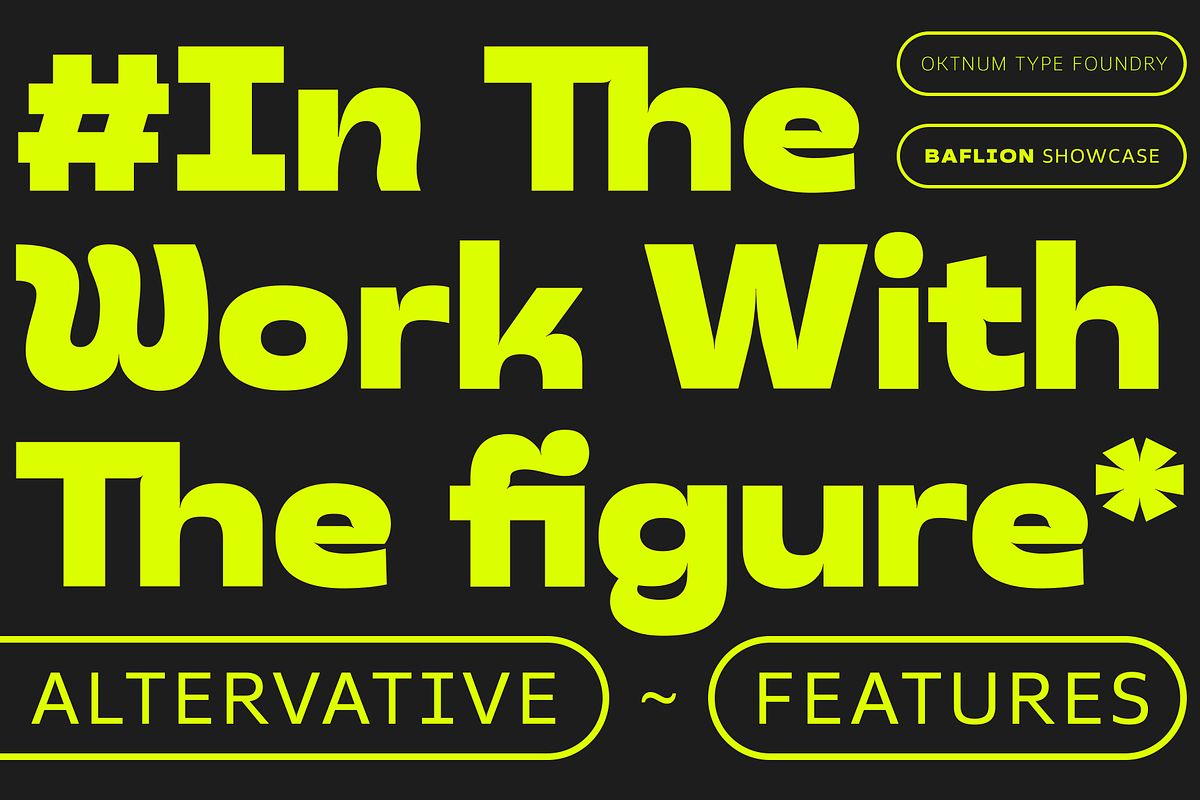 Baflion Sans +Variable Fonts, a Sans Serif Font by Oktnum Type Foundry (Photo 9 of 14)