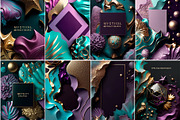 Abstract magical shapes clipart, a Background Graphic by MONO KEY STUDIO (Thumbnail 6 of 7)
