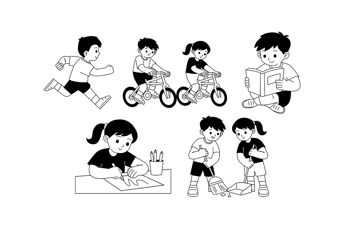 Kids Playground Activities Vol. 2, a Person Illustration by SLAB! Design (Photo 2 of 3)